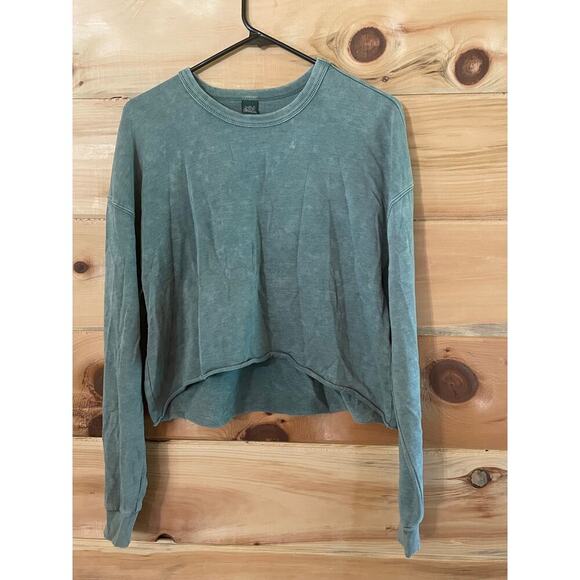 Wild Fable Women's Green Cropped Sweater - Size Small - Picture 1 of 6